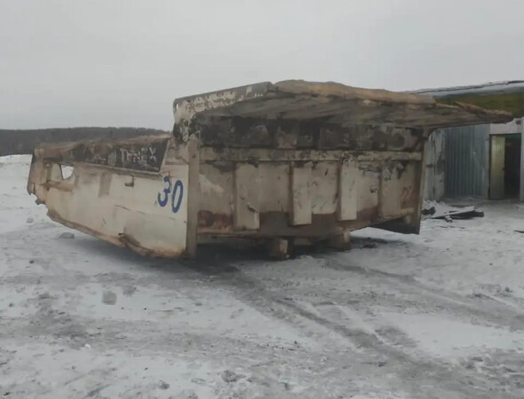 Резка метала при ремонте бортов Белаза-7555